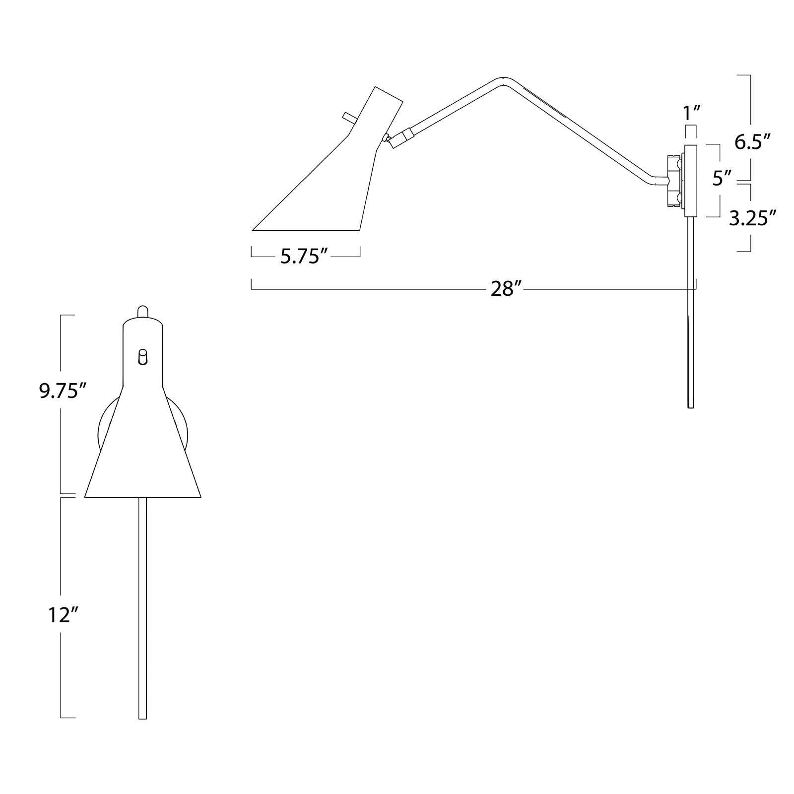 Spyder Single Arm Sconce | Regina Andrew Detroit